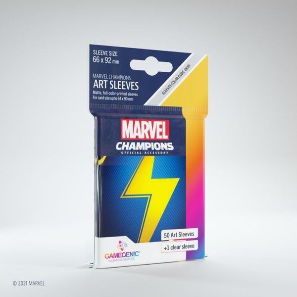Marvel Champions Art Maniche Ms Marvel 50 Maniche Di Dimensioni Standard-image