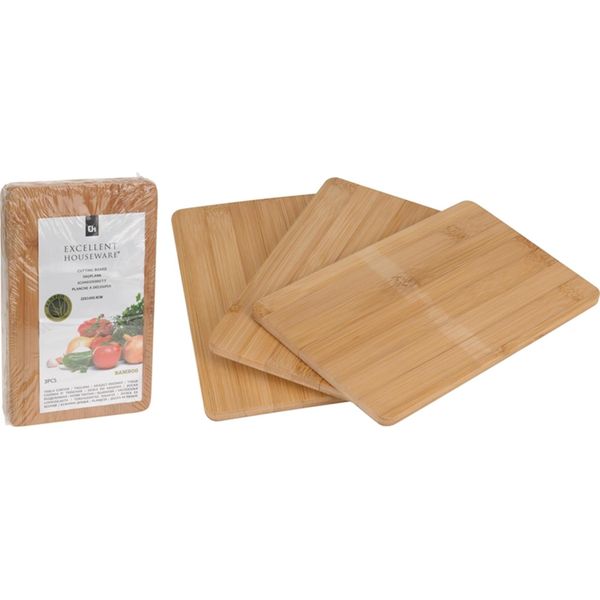 Set Di 3 Taglieri In Bambù 22X14X0,8 Cm-image