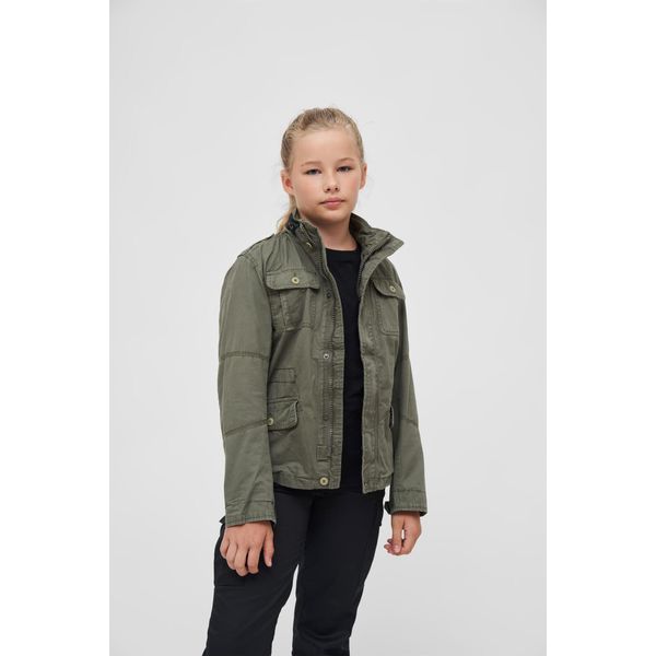 Brandit Bambini Giacca Britannia Oliva, 158/164-image