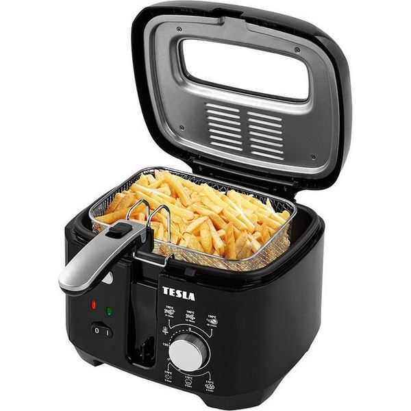 Friggitrice Tesla Easycook AE300, Capacità 2,5 Litri, 1800 W, Nero-image