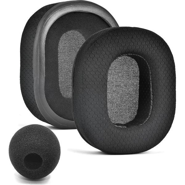Inf Cuscinetti Auricolari Di Ricambio Per Razer Blackshark V2 X, Copertura Del Microfono Nero-image