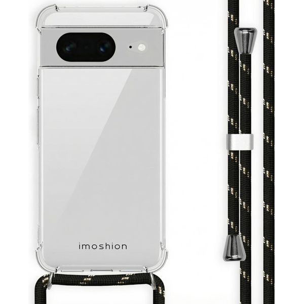 Imoshion Custodia Protettiva Google Pixel 8 Con Fascia Posteriore Con Catena Custodia Per Telefono Cellulare Per Google Pixel 8 - Nero-image