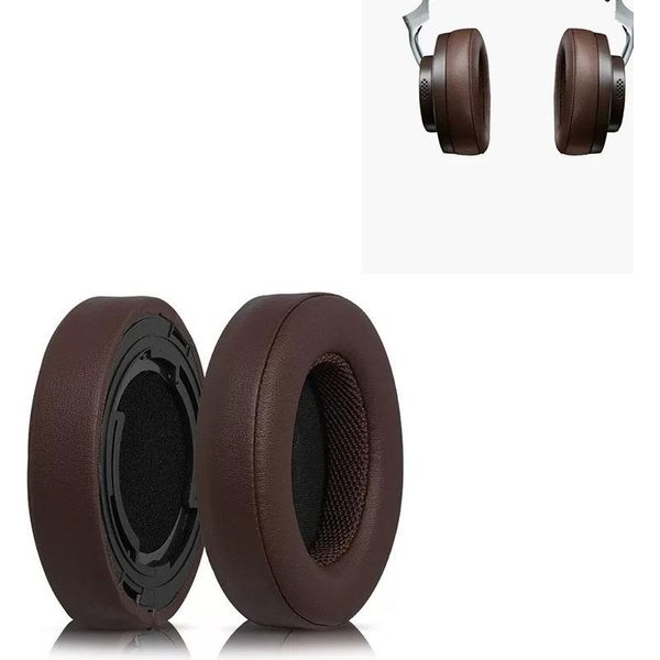 Inf Cuscinetti Auricolari In Pelle Proteica Per Shure AONIC50 Marrone-image