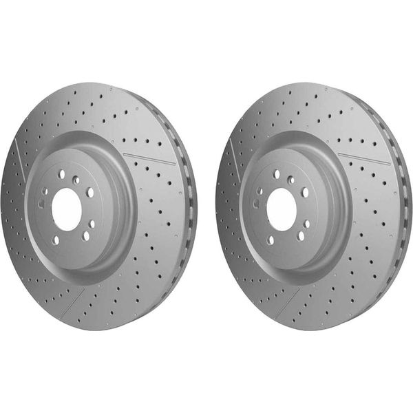 2X Disco Freno Hella 8DD 355 134-711 Adatto A MERCEDES-BENZ Classe M (W166)-image