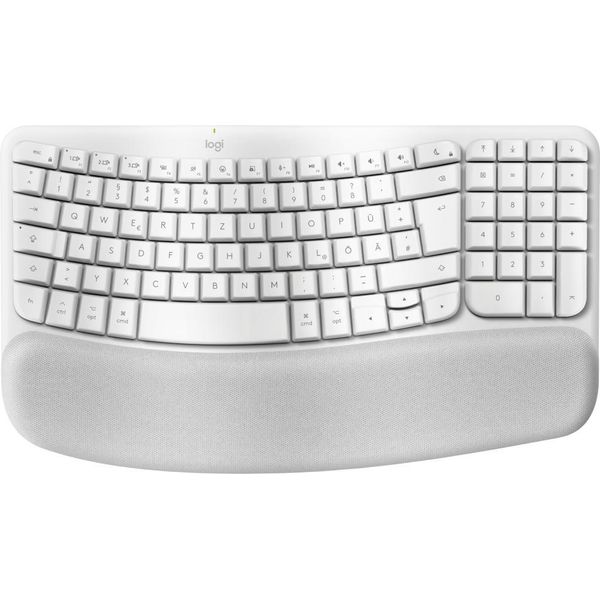 Logitech Logitech Wave Keys Per Mac Tastiera Casa/Ufficio Bluetooth Qwertz Tedesco Bianco-image