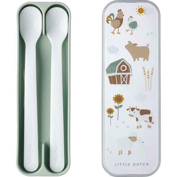 Mepal Set Cucchiai Alimentazione Mio 2 Pezzi - Piccola Fattoria 62 X 22 X 205 108032065399-image
