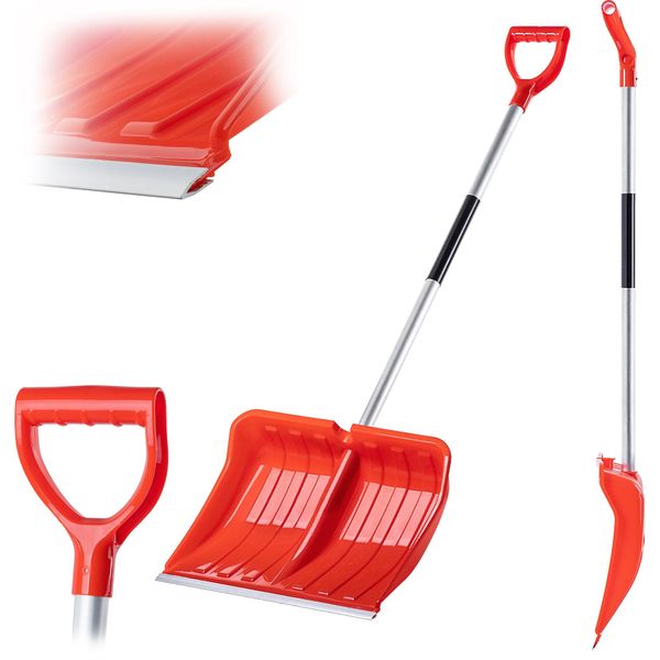 Pala Da Neve Kadax Con Manico In Alluminio 50 Cm Arancione-image
