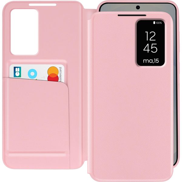 Avizar, Cover Per Samsung Galaxy S25 Con Sportello Per Schede, Rosa-image