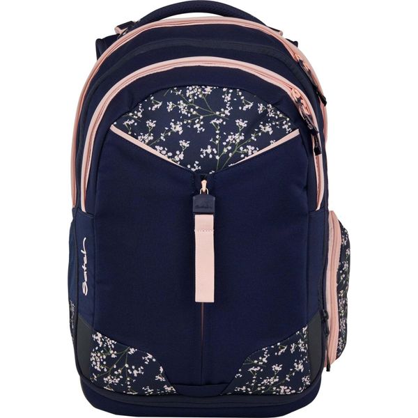 Satch Zaino Della Scuola Con Scomparto Per Laptop Match Bloomy Breeze Blu Scuro-image
