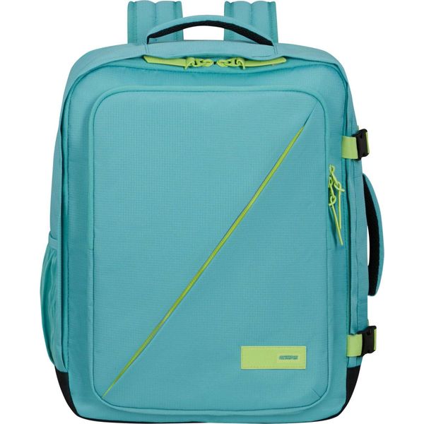 American Tourister Zaino Borsa Da Viaggio Con Scomparto Per Laptop Take2Cabin Casual Backpack 38,5L Dusty Turquoise / Lime Turchese-image