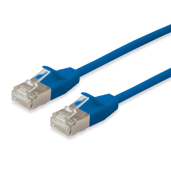 Equip 606176 Equip Cavo Patch Cat6A Slim F/Ftp 2Xrj45 0,15 M Blau Lszh Polybeutel-image
