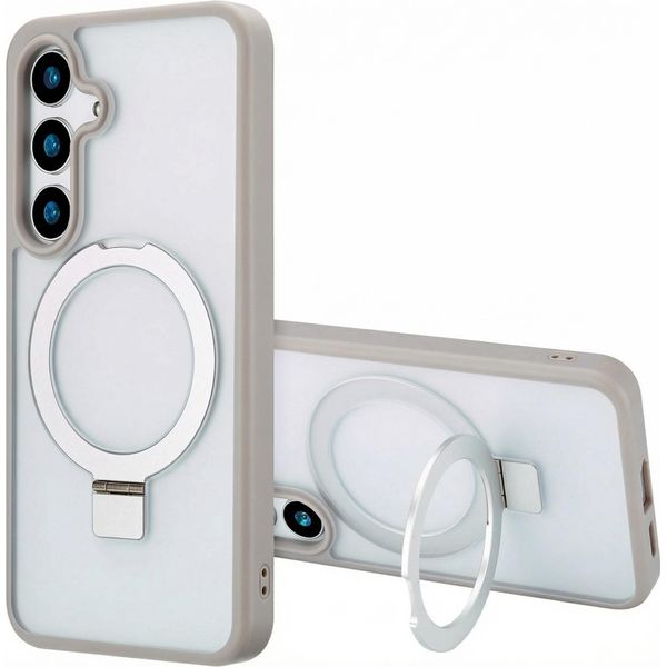 Samsung Galaxy S24 Cover - Plastica - Custodia Rigida/Copertura Posteriore Accezz - Grigio-image