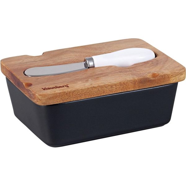 Klausberg Burriera In Porcellana Con Coltello E Coperchio KB7784-image
