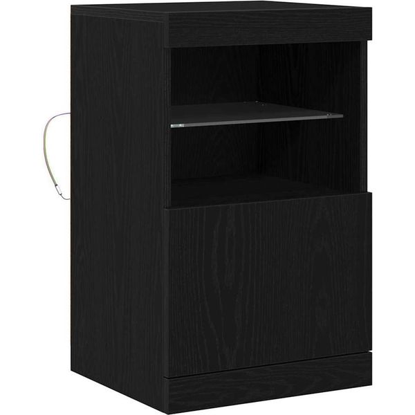 Syfax™ Madia Led Rovere Nero 41 X 37 X 67 Cm Legno Multistrato-image