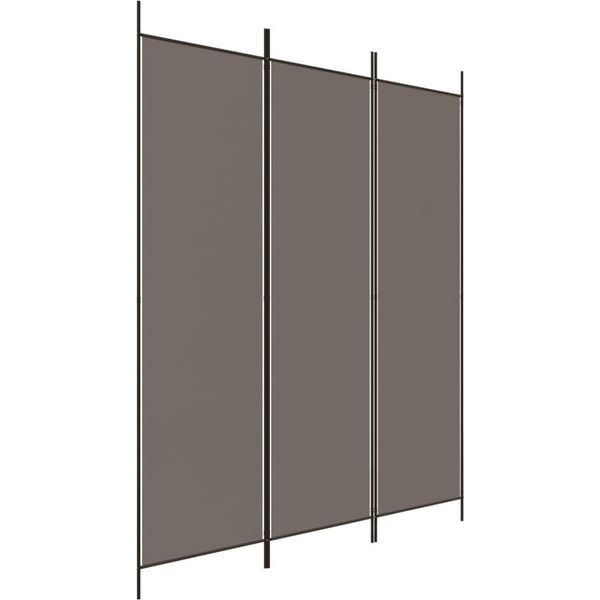 Syfax™ Divisorio A 3 Pannelli Antracite 150X220 Cm In Tessuto-image