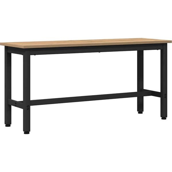 Syfax™ Panchina Da Pranzo Rovere Artigianale 100 X 32,5 X 48,5 Cm-image