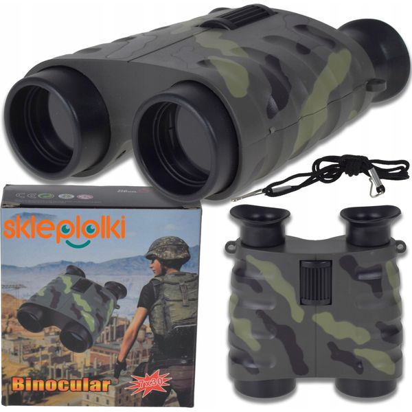Lolex | Binocolo Giocattolo 7X30 - Mimetico - Sicuro Per I Bambini - Ideale Per Le Avventure All'aria Aperta-image