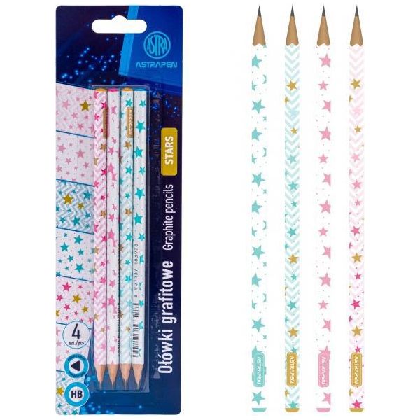 4 Pezzi - Matita Hb Astrapen Stars, Blister, 206023016-image