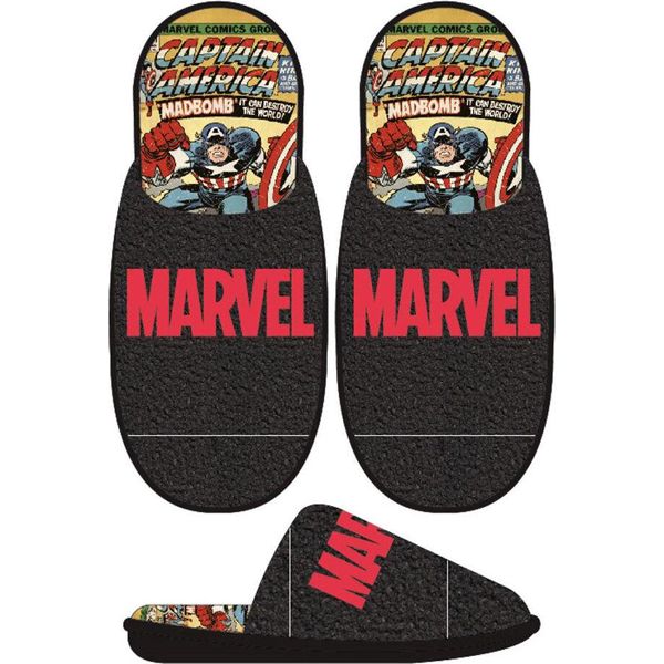 Cerda Group Pantofole Marvel Aperte Nero Eu 40-41 Uomo Nero Eu 40-41-image