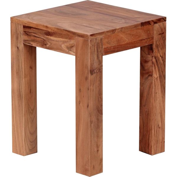 Tavolino In Legno Massiccio Wohnling 35 X 35 X 45 Acacia WL1.589-image