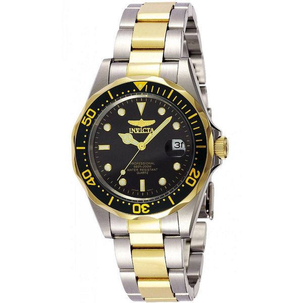 Invicta Pro Diver 8934 Orologio Da - Impermeabile - Analogico - Movimento Quarzo - Acciaio Inossidabile Con Quadrante Nero - 37Mm-image