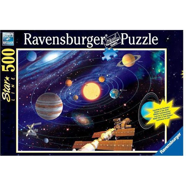 Ravensburger Gomme Illuminate A Sistema Solare 500 Pezzi-image