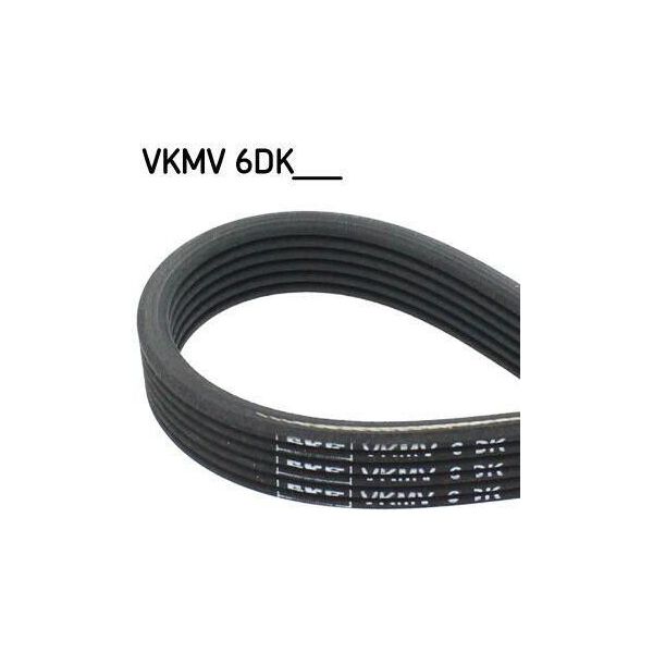 Skf VKMV6DK1195 Cinghia Trapezoidale Dentata Oe 06A260849E Compatibile Con Golf Iv, Bora, A3 8L, Tt, Galaxy, Alhambra, Cordoba, Ibiza, Leon, Toledo, Octavia, Caddy, Multivan V, New Beetle, Polo 6V, Sharan, Transporter V-image