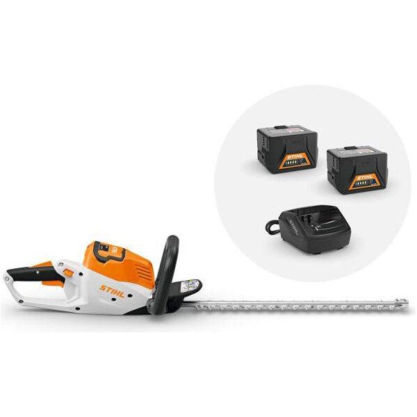 Tagliasiepi A Batteria Stihl Hsa 50 Con 2X Batteria Ricaricabile Ak 10 E Caricabatterie Al 101, Tagliasiepi A Batteria-image