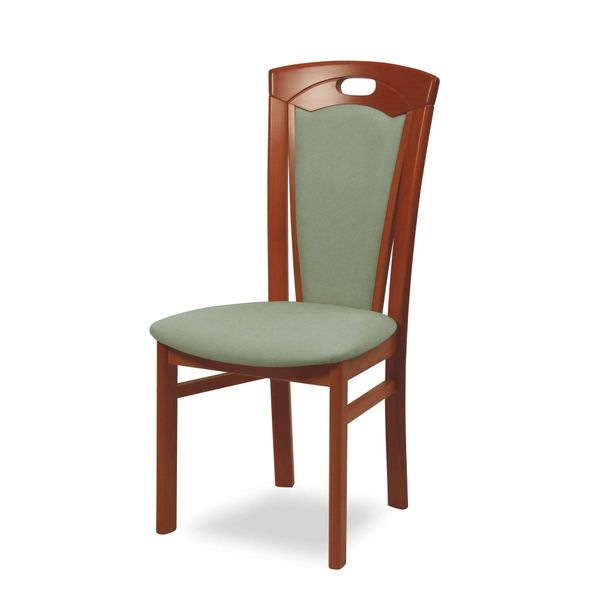Esszimmerstuhl Home Affaire "Ferdi Made In Italy, Massivholz", GrüN (Kirsch, Water, Kirschbaum, Water GrüN), B:48Cm H:100Cm T:57Cm, Massivholz, StüHle, Esszimmerstuhl, Bezug Feinstruktur (Wasser- Und Fleckabweisend) Oder Struktur-image