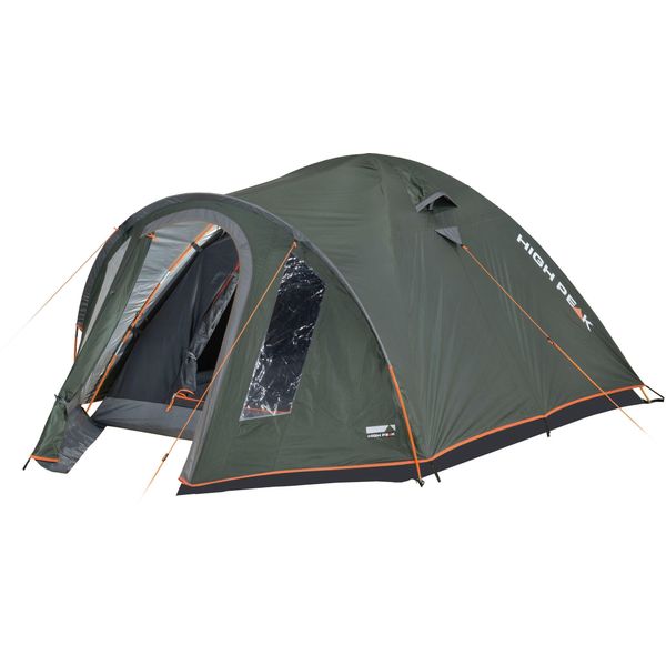 Kuppelzelt High Peak "Zelt Nevada 3.1", GrüN (DunkelgrüN), Zelte, B/H/L: 190Cm X 125Cm X 325Cm, B:190Cm H:125Cm L:325Cm-image