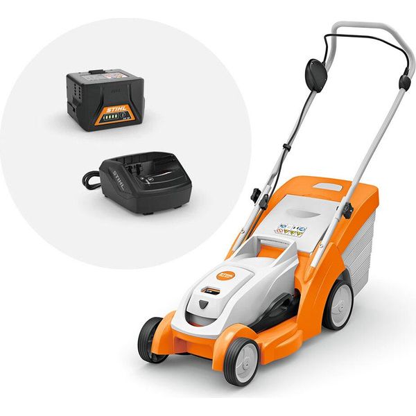 Accu Rower Mower Stihl Rma 239 Tosaerba - AK-SYSTEM Con 1X Batteria AK20 E Caricatore-image