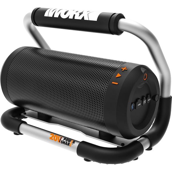 Altoparlante Ricaricabile Worx 20V Aux-In E Usb WX009.9, Senza Batteria E Caricatore-image