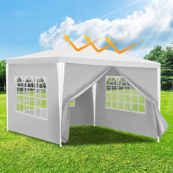 Yakimz 3X3M /3X6M Padiglione Con Pareti Laterali, Impermeabile, Tenda Da Giardino Con Protezione Uv, Tenda Per Feste, Padiglione Da Giardino-image