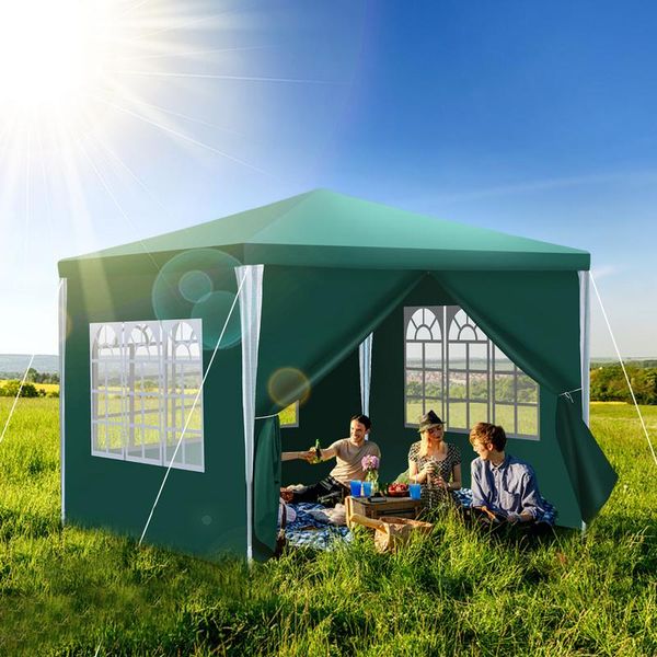Padiglione Tolletour Per Eventi Aziendali - Facile Da Montare, Tenda Da Festa Perfetta Per Il Giardino Verde 3X3M-image