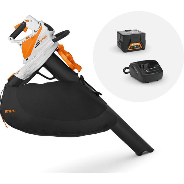 Akku SaughhÄCksler Stihl Sha 56 - AK-SYSTEM Con 1X Batteria AK20 E Caricabatterie, Soffiatori, Soffiatrici-image