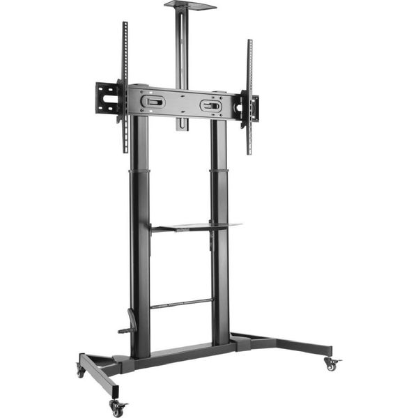 Aisens FT100TE-171 Supporto Da Pavimento Inclinabile Con Rotelle E Maniglia Per Tv 60-100"/ Fino A 100 Kg"-image