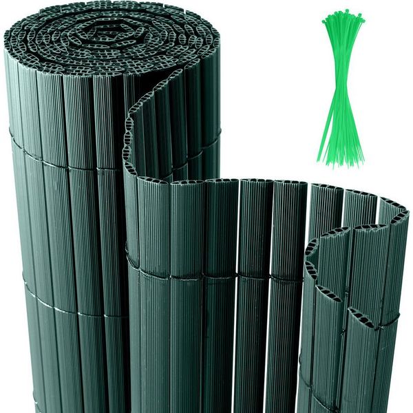 Yakimz Schermo Privacy In Pvc Recinzione Privacy Verde Frangivento Per Giardino Balcone E Terrazza 140X700Cm-image