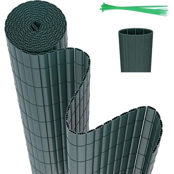 Hengda Pvc Privacy Schermo Mat Privacy Recinzione Balcone Frangivento Privacy Schermo Per Recinzione Verde 90X500Cm-image