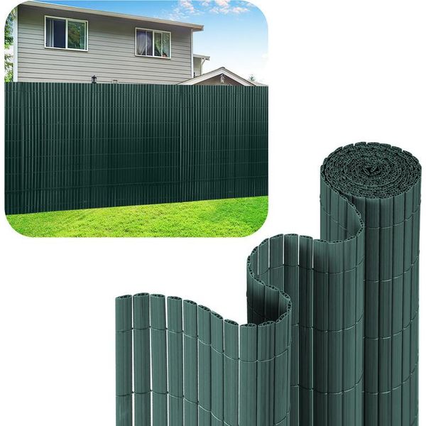 Jopassy Pvc Privacy Schermo Mat Privacy Recinzione Balcone Frangivento Privacy Schermo Per Recinzione Verde 100X500Cm-image