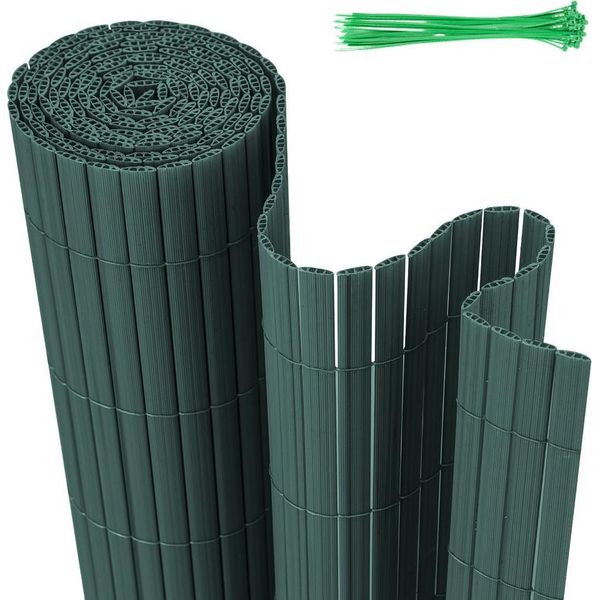 Jopassy Pvc Privacy Schermo Mat Privacy Recinzione Balcone Frangivento Privacy Schermo Per Recinzione Verde 100X700Cm-image