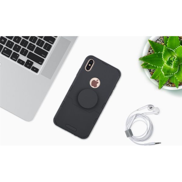 Apple Iphone Xs Max Nero Custodia Cover Posteriore - Soft Touch-image