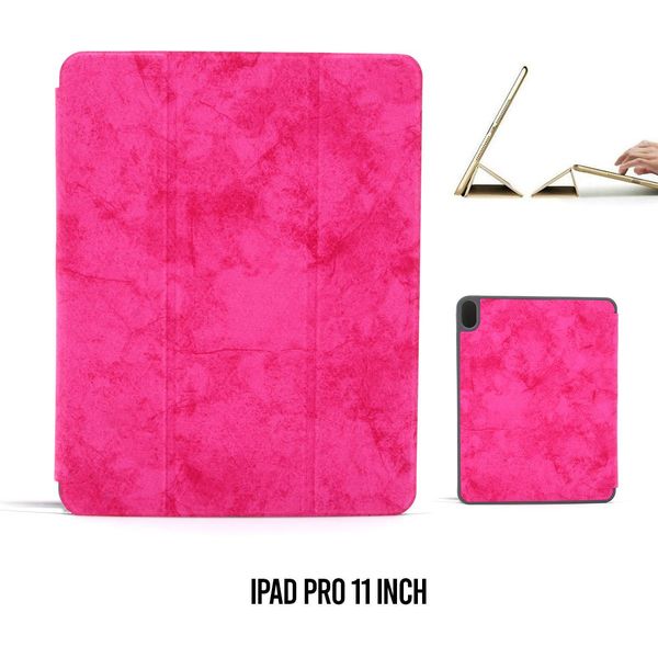 Custodia A Libro Tablet Apple Ipad Pro 11 Pollici Smart Case Hot Pink Per Ipad Pro 11 Pollici Marble-image