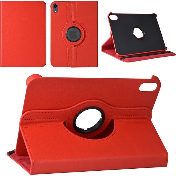 Ipad Mini 2021 Custodia A Libro Per Tablet - Rosso - Ruotabile Di 360 Gradi-image
