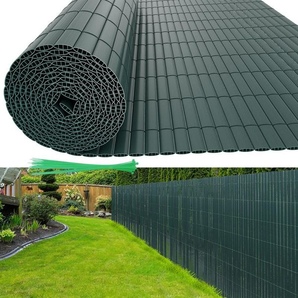 Hengda Pvc Privacy Schermo Mat Privacy Recinzione Balcone Frangivento Privacy Schermo Per Recinzione Verde 160X800Cm-image