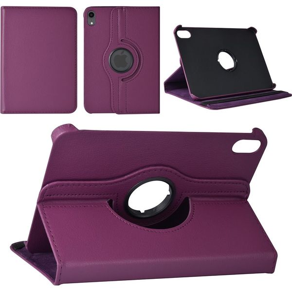 Custodia A Libro Per Ipad Mini 2021 Custodia Per Tablet - Viola - Ruotabile Di 360 Gradi-image
