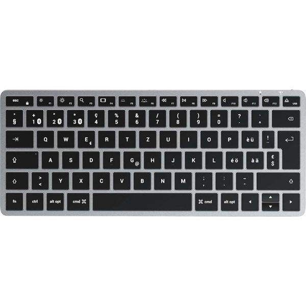 Satechi, Tastiera Bluetooth Slim X1 Con Retroilluminazione Spagnola, Grigio-image