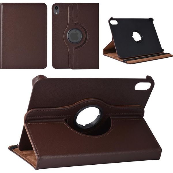 Custodia A Libro Per Ipad Mini 2021 Custodia Per Tablet - Marrone - Ruotabile Di 360 Gradi-image
