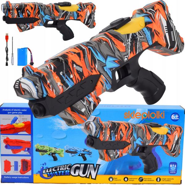 Pistola Ad Acqua - Pistole Giocattolo - Pistola Ad Acqua Elettrica Per Bambini - Ricaricabile Via Usb, Portata Fino A 12 Metri, Ideale Per Le Avventure Estive-image