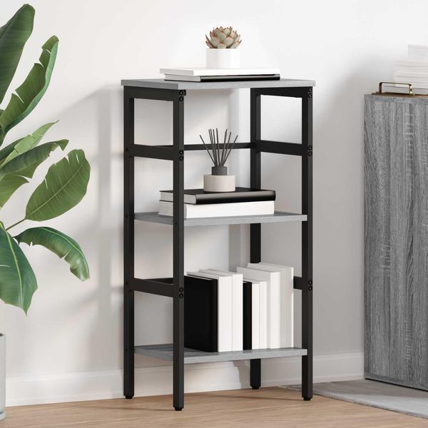 Maison Exclusive - Libreria Sonoma Grigio 40 X 29,5 X 81 Cm Materiale Ligneo-image