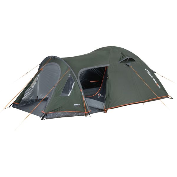 Kuppelzelt High Peak "Zelt Kira 3.1", GrüN (DunkelgrüN), Zelte, B/H/L: 190Cm X 125Cm X 365Cm, B:190Cm H:125Cm L:365Cm-image